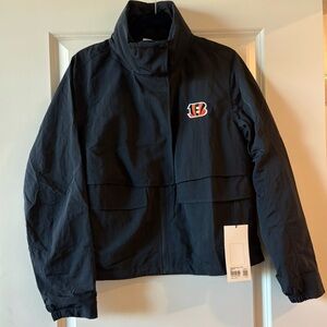 Lululemon Always Effortless Jacket with Cincinnati Bengals Logo RARE Size 8